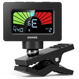 Afinador De Guitarra Donner Dt-10 Magnético Y De Clip Con Pantalla Lcd A Color