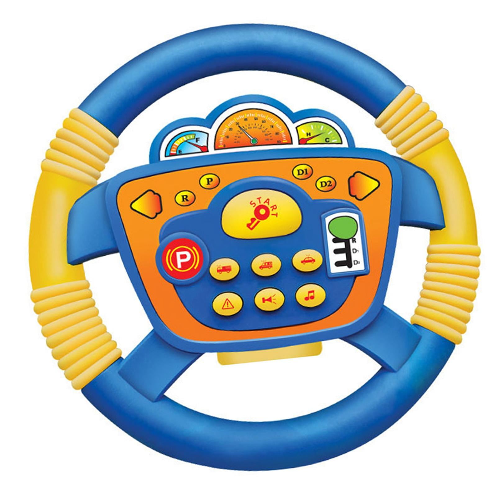Bothyi - Juguete De Volante Musical Con Música Juego De Imaginación Juguete De Educación Temprana Azul