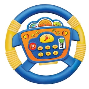 Bothyi - Juguete De Volante Musical Con Música Juego De Imaginación Juguete De Educación Temprana Azul