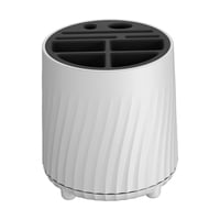 Magideal - Portautensilios Giratorio De 360 Degree, Soporte Para Cubiertos, Almacenamiento, Encimera, Olla Para Utensilios, Caja Para Cubiertos Para Cubiertos, Palillo Blanco Negro