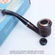 thumbnail image 3 of Pipa de tabaco, clásica pipa de tabaco curvada, delicada pipa de resina para fumar, regalo ideal para tu novio, familia, compañeros de trabajo, mano de obra fina, cómoda en la mano., 3 of 6
