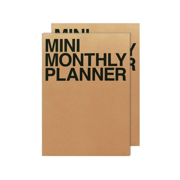 Planner JSTORY Mini juego mensual de 2 unidades, tamaño A7, 16 meses, 150 g/m²