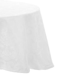 Sueño Blanco - Mantel Redondo Flor De Lis Blanco
