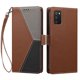thumbnail image 3 of Cartera para Samsung Galaxy A02s en PU Tricolor, Funda con Solapa, Marrón, 3 of 5