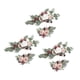 thumbnail image 4 of Flor Swag Hojas Verdes Colgando Para Fiesta 3 Blanco Rosa Púrpura, 4 of 5