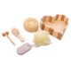 thumbnail image 2 of Set De Ba?o 5 Piezas En Caja Corazón De Madera Para SPA Corporal Y De Pies, 2 of 5