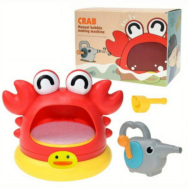 Children's Bath Toys Shark Bubble Blowing Machine Shower Foam Maker Outdoor Hand-cranked Baby Bathroom Water Play