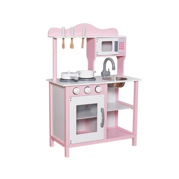 Cocina de Juguete Infantil Niños Madera Rosada con Acc Bandú