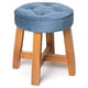 thumbnail image 1 of Pouf Puff Spring Felpa Petroleo, 1 of 2