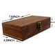 thumbnail image 3 of Caja de madera de nogal LONMAIX hecha a mano para recuerdos, fotos, 3 of 8