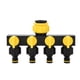thumbnail image 1 of Divisor Manguera 4 Salidas RoseFlower Adaptador Grifo Riego, 1 of 5