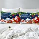 thumbnail image 5 of Xmas Bedding Sets Scandinavian Christmas Santa Gnomes Comforter Cover Snowing Santa Claus Bedding Sets for Kids Boys Girls Romantic Candlelight Quilt Cover 3 Pieces Queen Size, 5 of 5