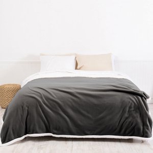 Mashini - Frazada Polar-Sherpa Lisa 2 P Gris