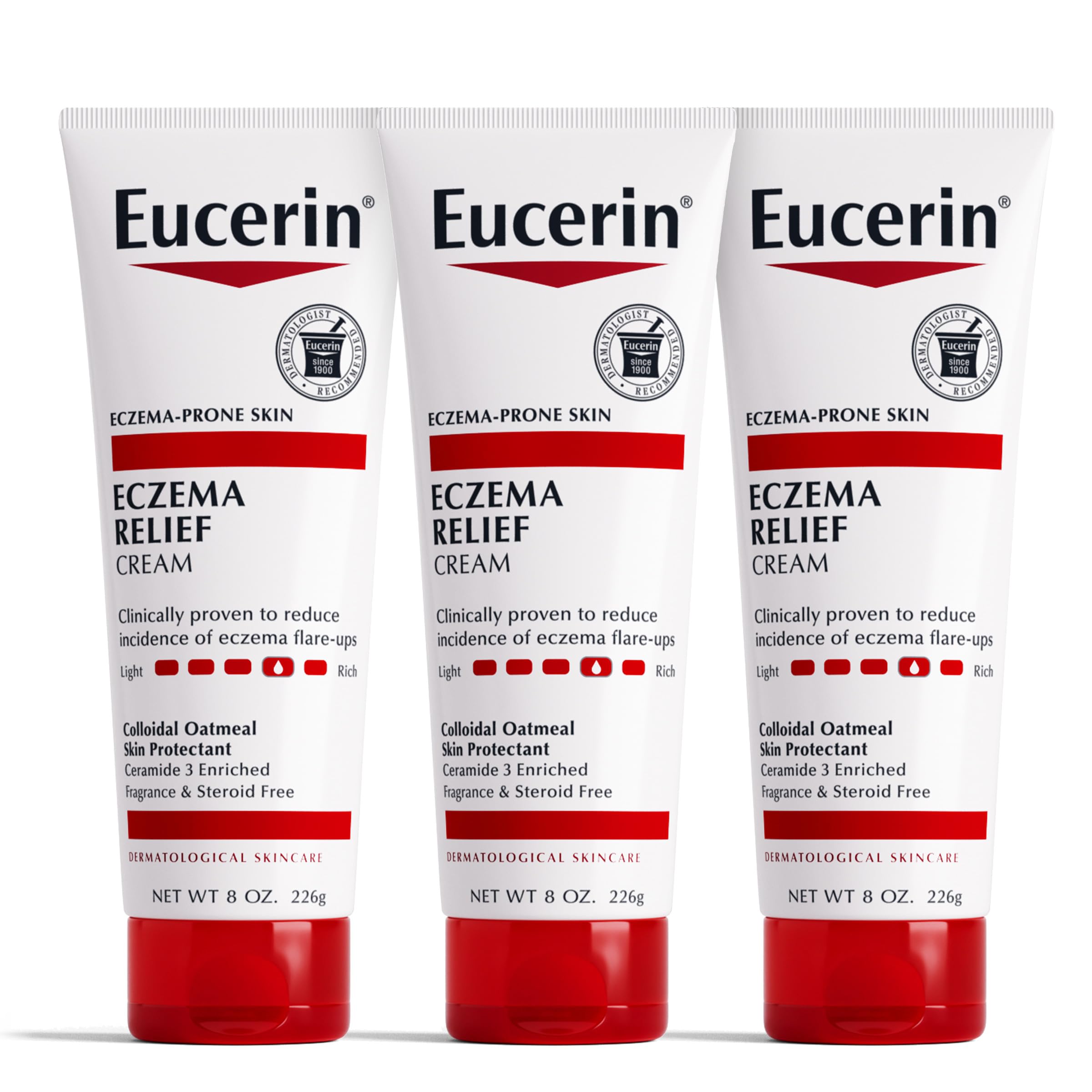 Crema Eucerin Eczema Relief Loción Corporal 240 Ml (Paquete De 3)