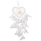 thumbnail image 2 of Dreamcatcher del corazón con los ornamentos del coche de la decoración de la boda del hogar de la pluma blanco, 2 of 3