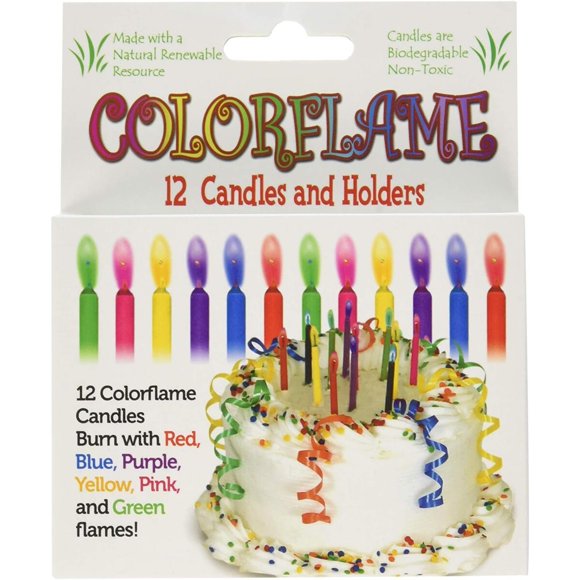 Velas Play Visions Colorflame con llamas de colores