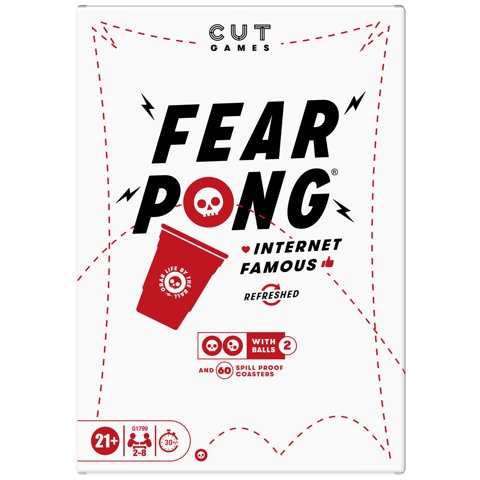 Hasbro - Juego De Fiesta Fear Pong Adult De Cut | Internet Famous