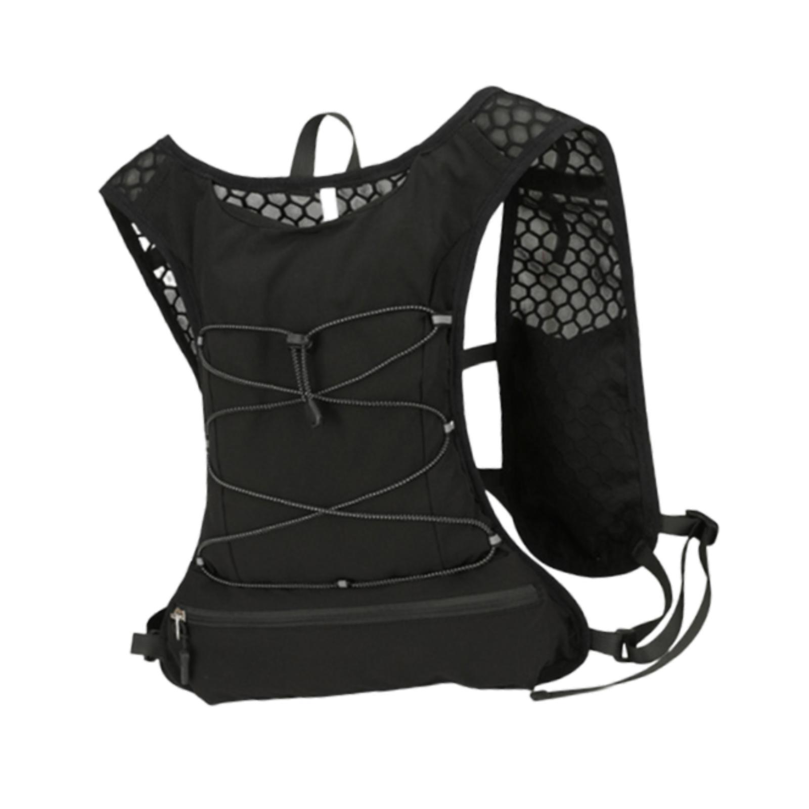 Ioensy - Chaleco De Hidratación, Mochila, Bolsa De Agua Para Carreras De Trail Y Montañismo, Color Negro