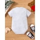 thumbnail image 4 of Baby Boys And Girls Cute "I Love Mom" Bear Short Sleeve Onesie Clothes, 4 of 5