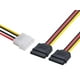 thumbnail image 3 of Cable Adaptador Splitter Molex 2x1 Sata Disco Pc Ssd Notebook Hembra Macho multicolor, 3 of 8