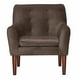 thumbnail image 1 of Poltrona Bergen Felpa Chocolate, 1 of 2