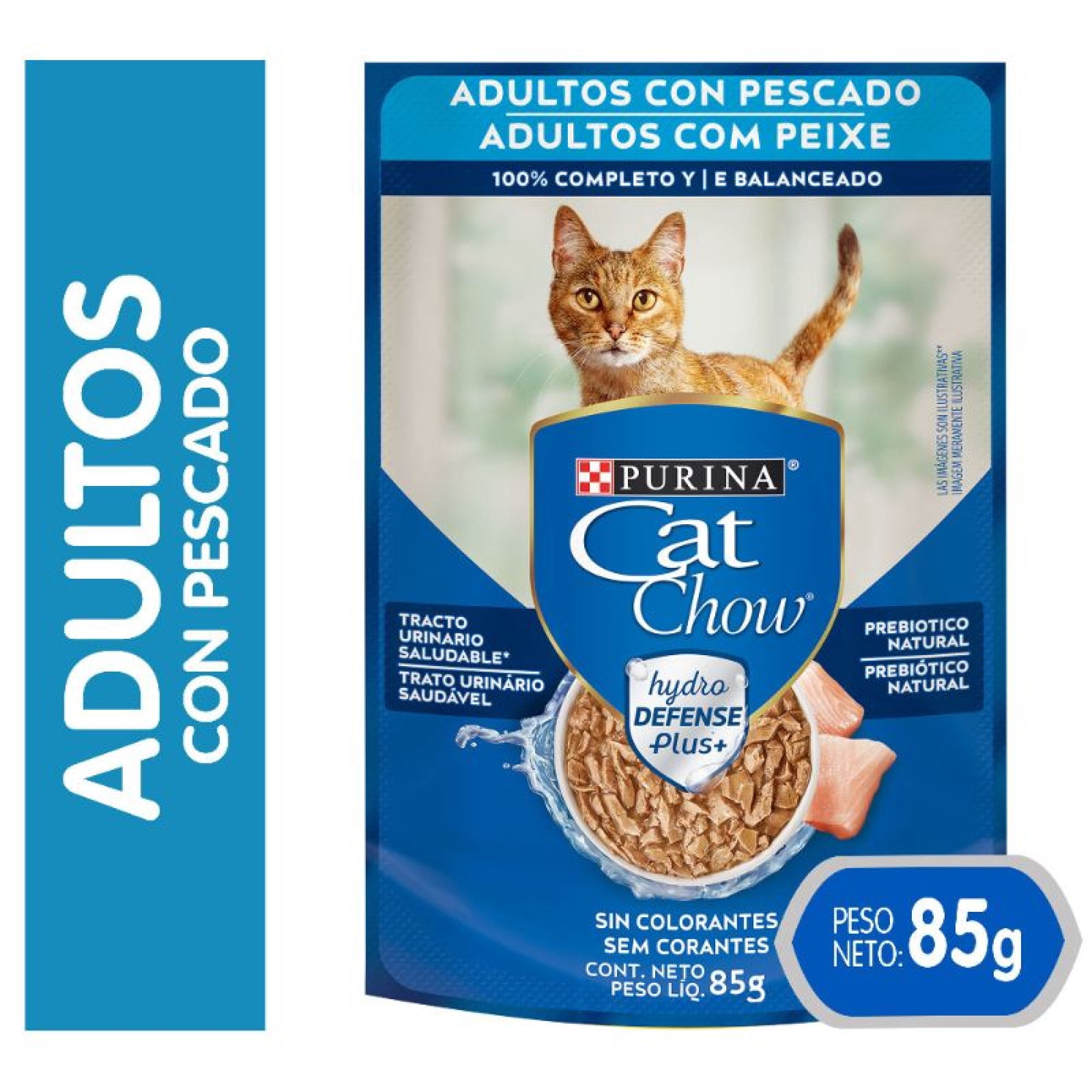 Pack Alimento húmedo para gato CAT CHOW® Adultos Pescado sobre 85g x15