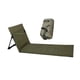 thumbnail image 2 of Asiento De Suelo Con Respaldo, Tumbona, Silla De Playa Plegable Para Adultos, Color Verde Oscuro, 2 of 4