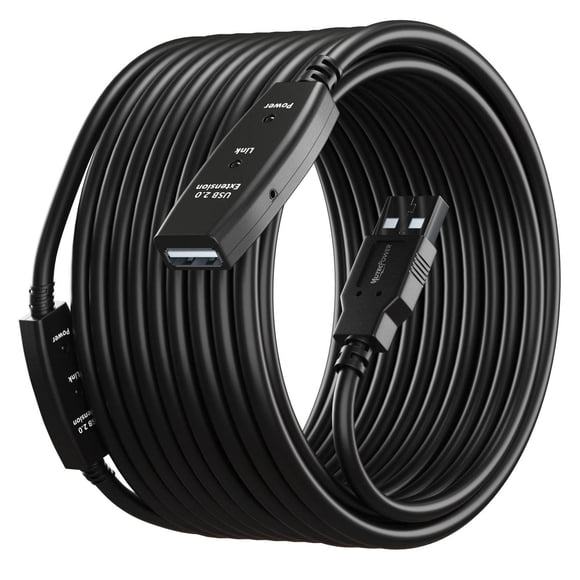 Cable USB MutecPower activo de 20 m (65 pies) extensión 2.0
