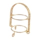 thumbnail image 2 of Soporte De Metal De Dos Niveles Para Postres Y Tartas, Accesorio Multiusos, Elegante, 31,5 X 23 Cm, Dorado, 2 of 5
