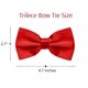 thumbnail image 3 of Pajarita Trilece roja preatada y ajustable para eventos formales, 3 of 8