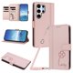 thumbnail image 1 of Funda Cartera Trébol para Samsung Galaxy S25 Ultra con Ranuras Tarjetas y Carga Inalámbrica Rosa, 1 of 6