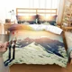 thumbnail image 1 of x1010 Bed Sheets Mountain Ski Extreme Duvet Cover Set UK US Twin Full Size pkm Bed Linen Set 3-Piece Bedding Set (1 Duvet Cover + 2 Pillow Shams) nj1010, 1 of 5