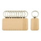 thumbnail image 4 of 10 Piezas En Blanco Llavero De Madera DIY Llavero Estilo D 30x45mm, 4 of 5