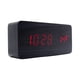 thumbnail image 2 of Reloj Digital Madera Negro Alarma Despertador Temperatura Fecha, 2 of 4
