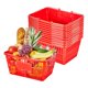 thumbnail image 1 of Cestas de Compras VEVOR Paquete de 12 de 21L Apilables Rojas, 1 of 9