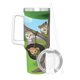 thumbnail image 3 of Bimi Boo y Amigos Vaso aislado de acero inoxidable con asa, diseño temático, regalo para familia, amigos y fans; incluye pajita y encaja en el portavasos estándar, 40 oz, 3 of 6