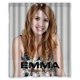 thumbnail image 1 of Cortina de ducha Emma Roberts, juego de cortinas de baño con ganchos, tamaño 60 x 72 pulgadas, 1 of 3