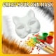 thumbnail image 2 of Kit de máscara de gato DIY con malla para pelo y ojos para fiesta de Halloween, 2 of 3