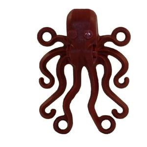 Figura Animal Lego Octopus Kraken Rojo Oscuro