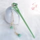 thumbnail image 1 of Vintage Chinese Style Cheongsam Hair Accessories: Handmade Hanfu Acetate Hairpin with Jade Flower Tassel, 1 of 5
