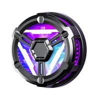 Magideal - Enfriador De Teléfono Magnético, Enfriamiento Rápido, Silencioso, Portátil, Ventilador De 7 Aspas, Radiador Para Teléfono Negro