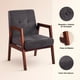thumbnail image 5 of Sillón Marlow de Terciopelo - Gris Oscuro, 5 of 7