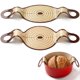 thumbnail image 1 of Superbaking – Set de 2 tapetes de silicona para pan (23 cm y 25 cm) redondo y ovalado, 1 of 9