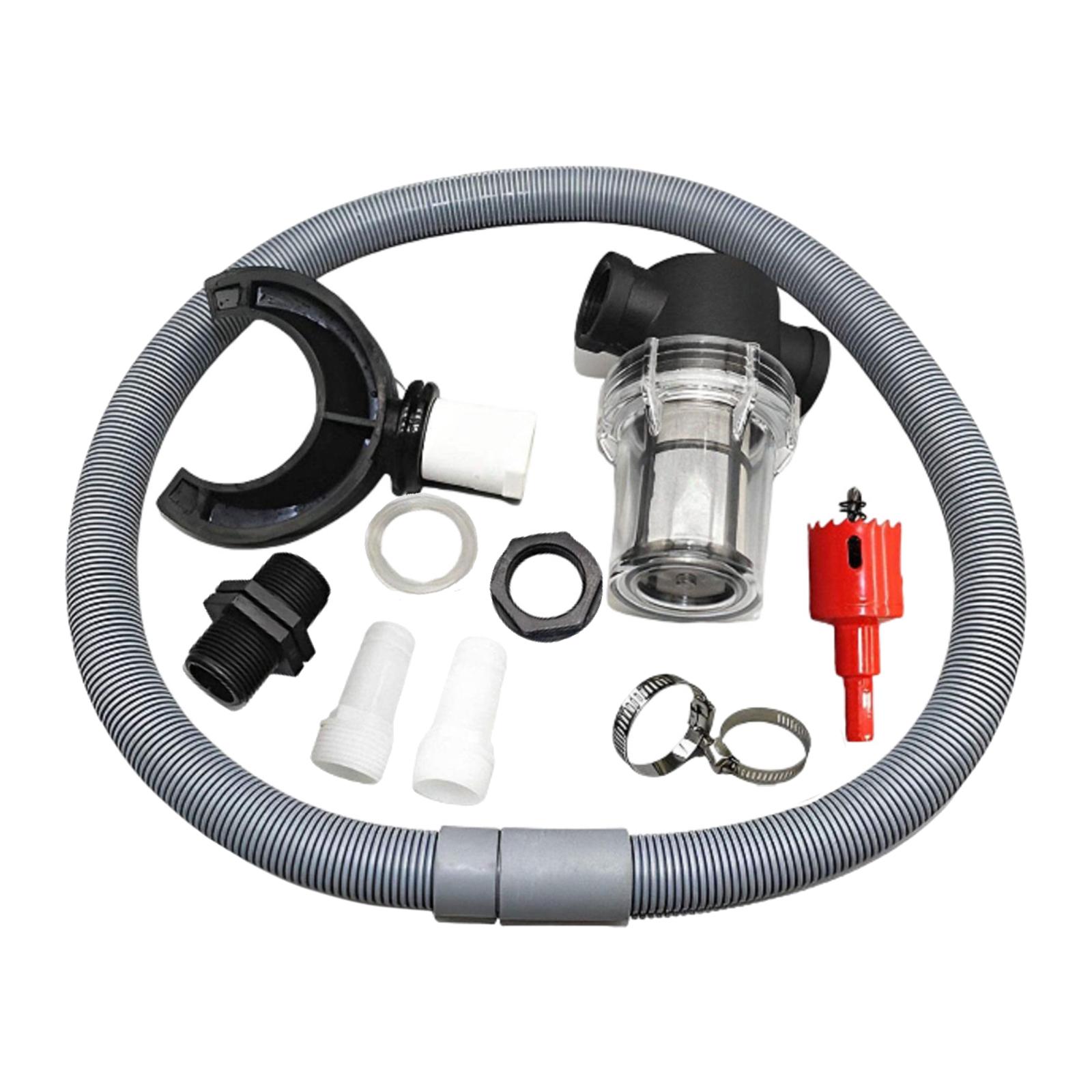 Magideal - Sistema De Recolección De Agua Kits De Conector De Barril De Lluvia Sistema De Recolección De Para Tareas Al Aire Libre, Fácil De Insta Filtro De Kits De 75 Mm