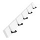 thumbnail image 5 of Gancho de madera montado en la pared plegable Ropa Ropa Colgador de toalla Blanco 5 ganchos, 5 of 5