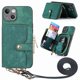thumbnail image 1 of Funda Tipo Cartera con Correa Cruzada para iPhone 15 Plus Protección Contra Golpes Verde, 1 of 6