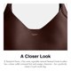 thumbnail image 5 of Bolsa de Hombro Coach Brooklyn 34 Cuero Natural Grano, 5 of 7