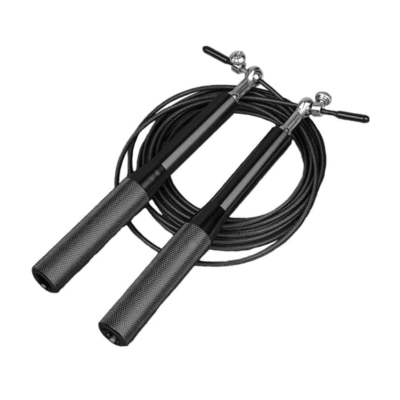 Jump Rope Ajustable Sin Deslizar La Cuerda De Omisión Para Fitness Al Aire Libre Negro