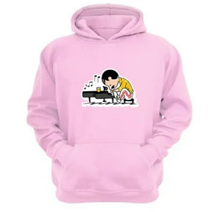 Genérico - Polerón Canguro Freddy Snoopy Rosa Talla Xl Unisex