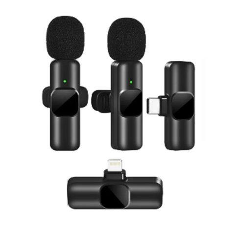 Genérico - Pack 2 Microfonos Inalambrico Conexion Tipo Usb-C